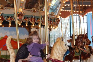on the carousel