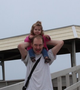 Lucy on Dad March 2012