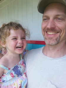 waiting for the log flume - 3 seconds before she bursts into tears